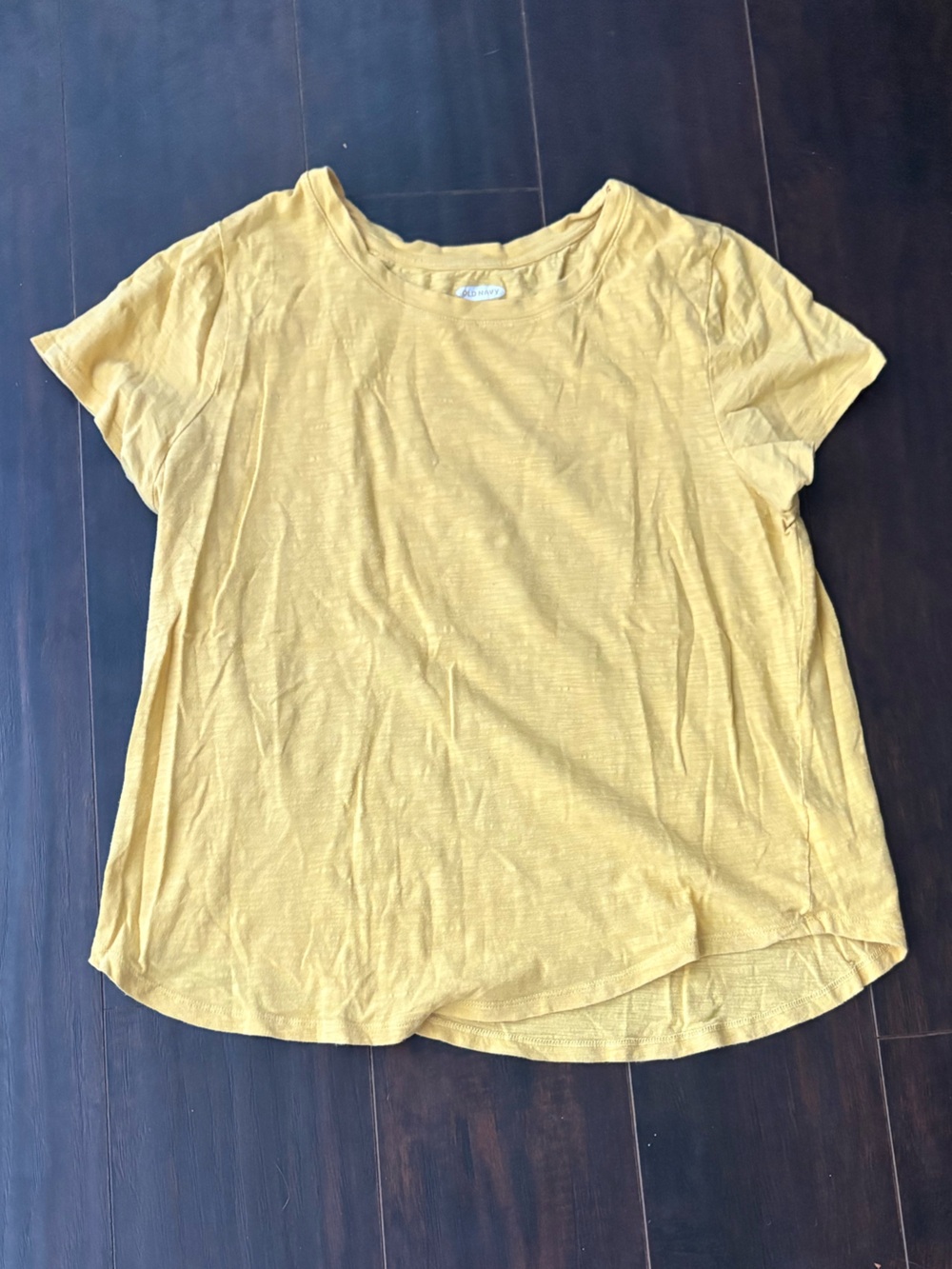 Old Navy Mustard Yellow Crewneck Tee